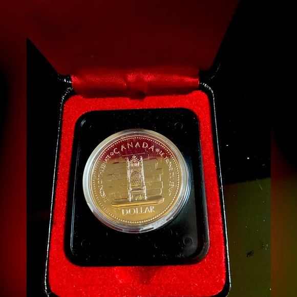 Rare Canadian Jubilee 25th Anniversary Silver edition Canada Dollar Uncirculated - Picture 1 of 6